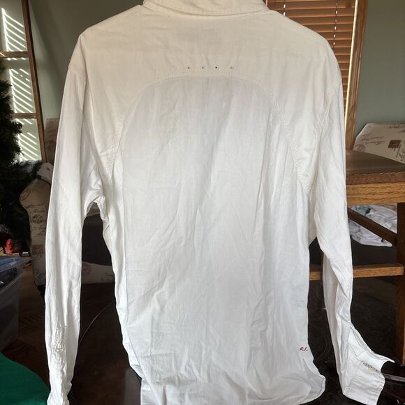 Vintage Polo Ralph Lauren Button Up Shirt Mens Size XL White - Picture 5 of 9